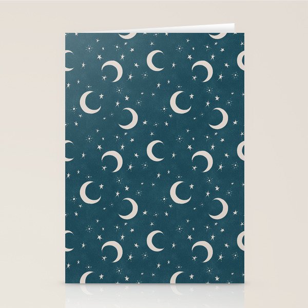 Goodnight Sky - silver moon Stationery Card Gallery Image 2