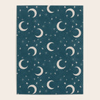 Goodnight Sky - silver moon Poster Gallery Image 4
