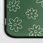 Green garden flower doodle art pattern Laptop Sleeve Gallery Image 3