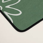 Green garden flower doodle art pattern Desk Mat Gallery Image 4