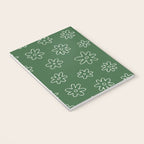 Green garden flower doodle art pattern Notebook Gallery Image 3