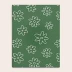 Green garden flower doodle art pattern Notebook Gallery Image 4