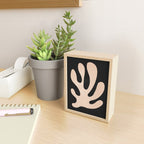 Noir Leaf: Mid Century Modern Matisse Edition Mini Art Print Gallery Image 2