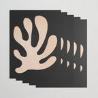 Noir Leaf: Mid Century Modern Matisse Edition Wrapping Paper Gallery Image 3