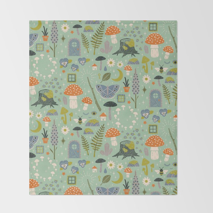 Fairy Garden Throw Blanket Gallery Image 2