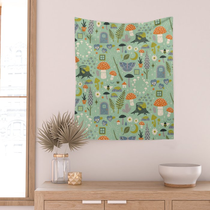 Fairy Garden Wall Tapestry Gallery Image 2