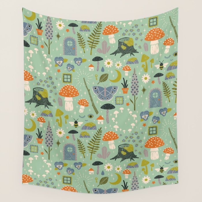 Fairy Garden Wall Tapestry Gallery Image 1