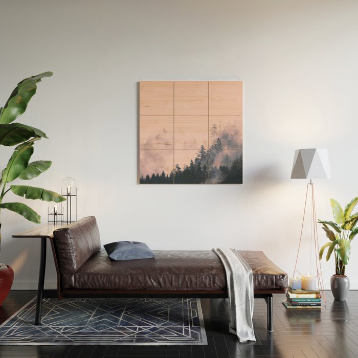 Summer In The Mountains Wood Wall Art Gallery Image 2