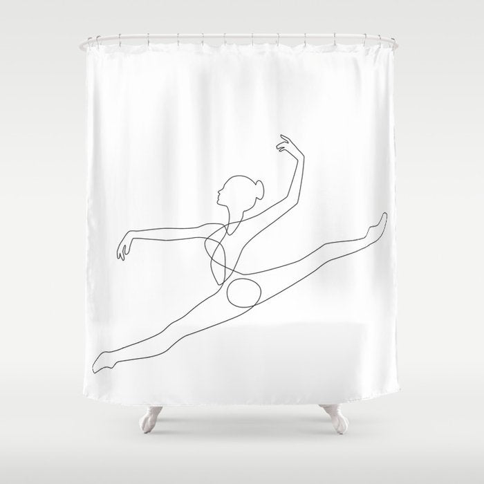 Athletic Shower Curtain Gallery Image 1