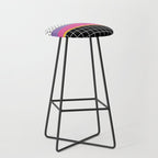 Memphis Pattern 34 / 80s - 90s Retro Stool Gallery Image 1