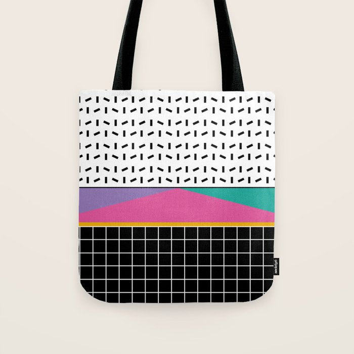 Memphis Pattern 34 / 80s - 90s Retro Tote Bag Gallery Image 1