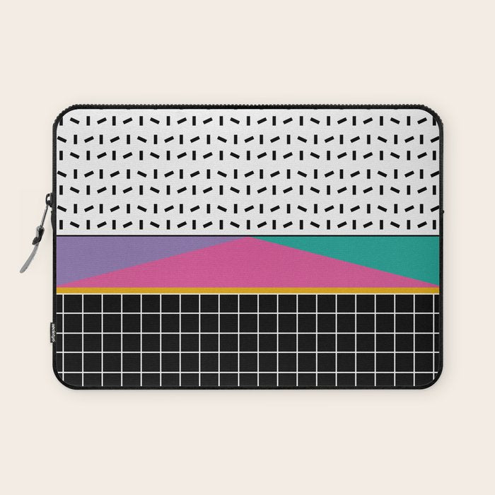 Memphis Pattern 34 / 80s - 90s Retro Laptop Sleeve Gallery Image 1