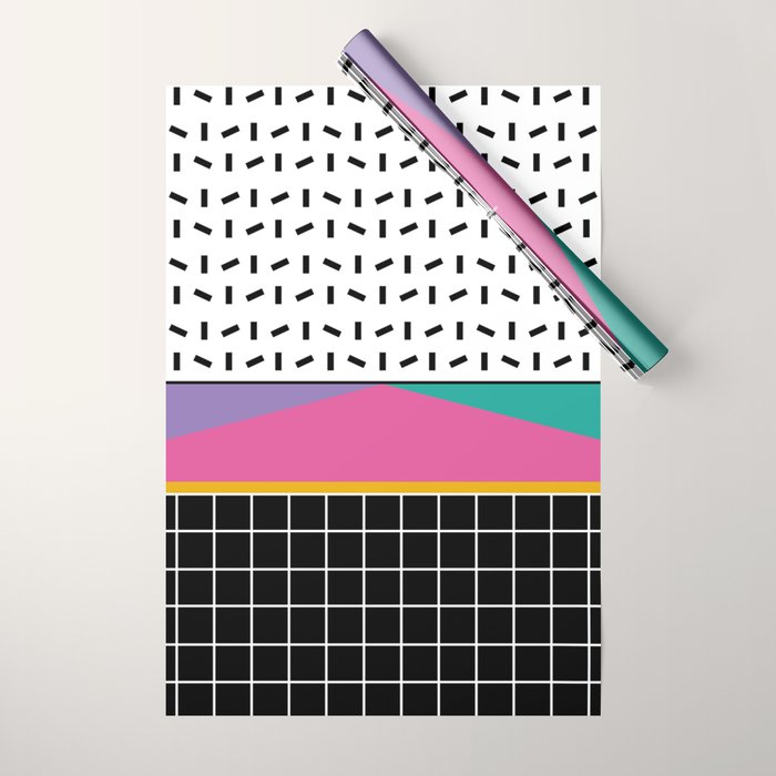 Memphis Pattern 34 / 80s - 90s Retro Wrapping Paper Gallery Image 1