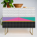 Memphis Pattern 34 / 80s - 90s Retro Credenza Gallery Image 1