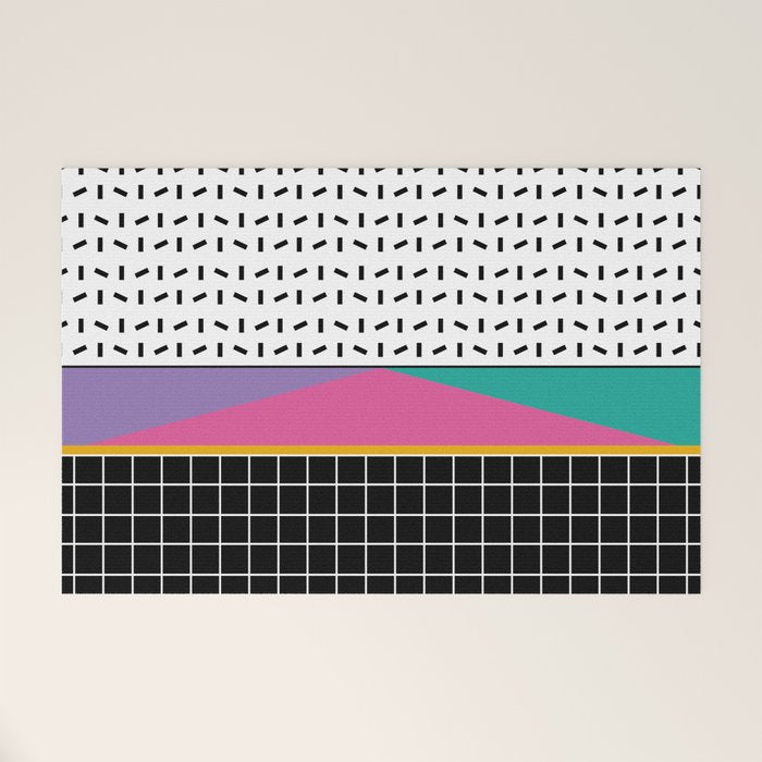 Memphis Pattern 34 / 80s - 90s Retro Welcome Mat Gallery Image 1