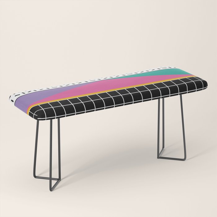 Memphis Pattern 34 / 80s - 90s Retro Bench Gallery Image 1