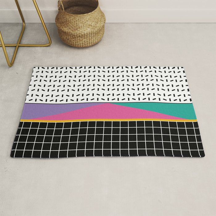 Memphis Pattern 34 / 80s - 90s Retro Rug Gallery Image 1