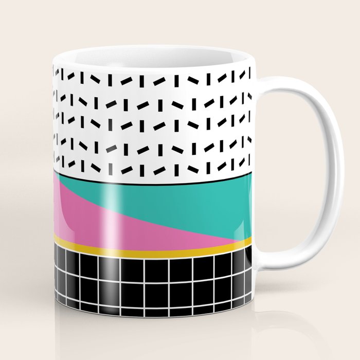 Memphis Pattern 34 / 80s - 90s Retro Coffee Mug Gallery Image 1