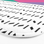 Memphis Pattern 34 / 80s - 90s Retro Bath Mat Gallery Image 3