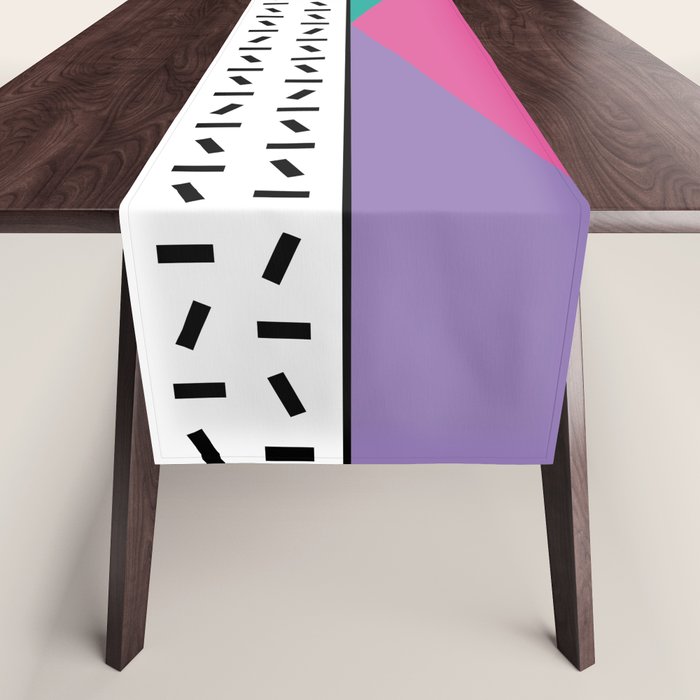 Memphis Pattern 34 / 80s - 90s Retro Table Runner Gallery Image 1