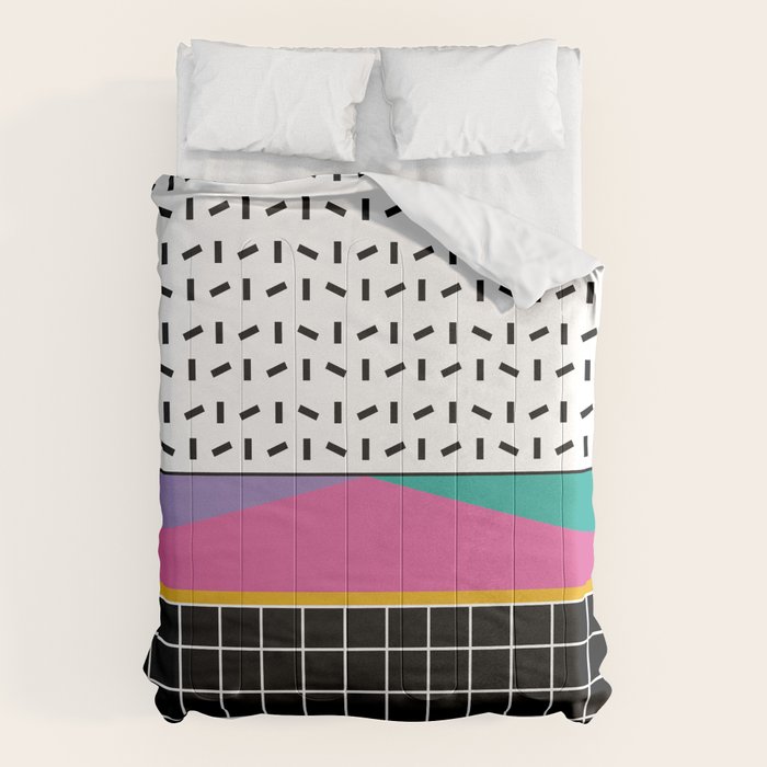 Memphis Pattern 34 / 80s - 90s Retro Comforter Gallery Image 6