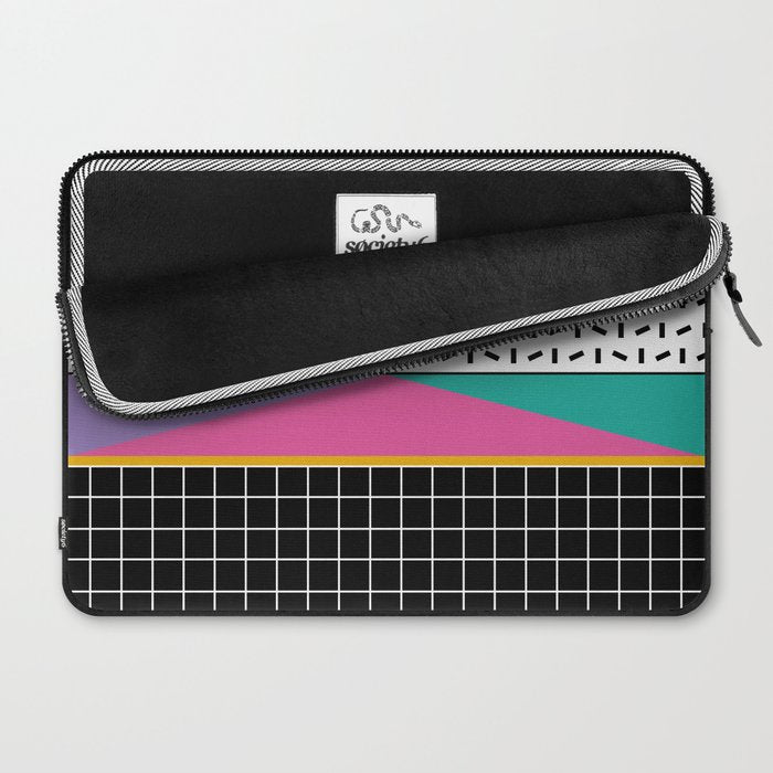 Memphis Pattern 34 / 80s - 90s Retro Laptop Sleeve Gallery Image 2