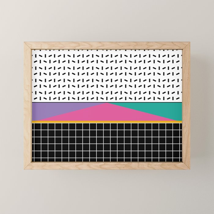 Memphis Pattern 34 / 80s - 90s Retro Mini Art Print Gallery Image 1