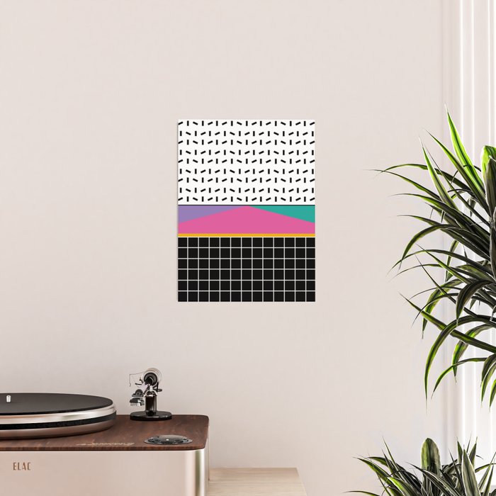 Memphis Pattern 34 / 80s - 90s Retro Poster Gallery Image 2
