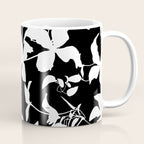 Clematis Contrast  Minimal Floral Silhouettes Coffee Mug Gallery Image 1