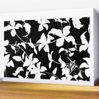 Clematis Contrast  Minimal Floral Silhouettes Wall Mural Gallery Image 2