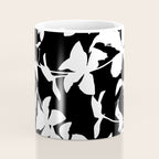 Clematis Contrast  Minimal Floral Silhouettes Coffee Mug Gallery Image 4