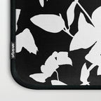 Clematis Contrast  Minimal Floral Silhouettes Laptop Sleeve Gallery Image 3