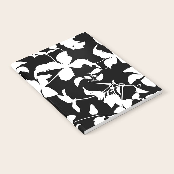 Clematis Contrast  Minimal Floral Silhouettes Notebook Gallery Image 2