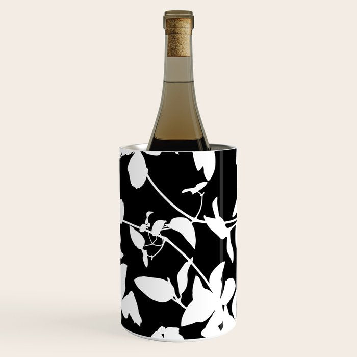 Clematis Contrast  Minimal Floral Silhouettes Wine Chiller Gallery Image 2