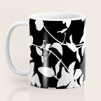 Clematis Contrast  Minimal Floral Silhouettes Coffee Mug Gallery Image 3