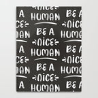 Be a Nice Human - White Type on Black Palette Notebook Gallery Image 4
