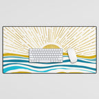 Sunrise At Sea Abstract Landscape Desk Mat Gallery Image 1