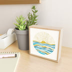 Sunrise At Sea Abstract Landscape Mini Art Print Gallery Image 2