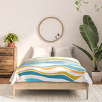 Sunrise At Sea Abstract Landscape Comforter Gallery Image 3