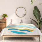 Sunrise At Sea Abstract Landscape Comforter Gallery Image 3