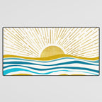 Sunrise At Sea Abstract Landscape Desk Mat Gallery Image 3