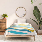 Sunrise At Sea Abstract Landscape Comforter Gallery Image 3