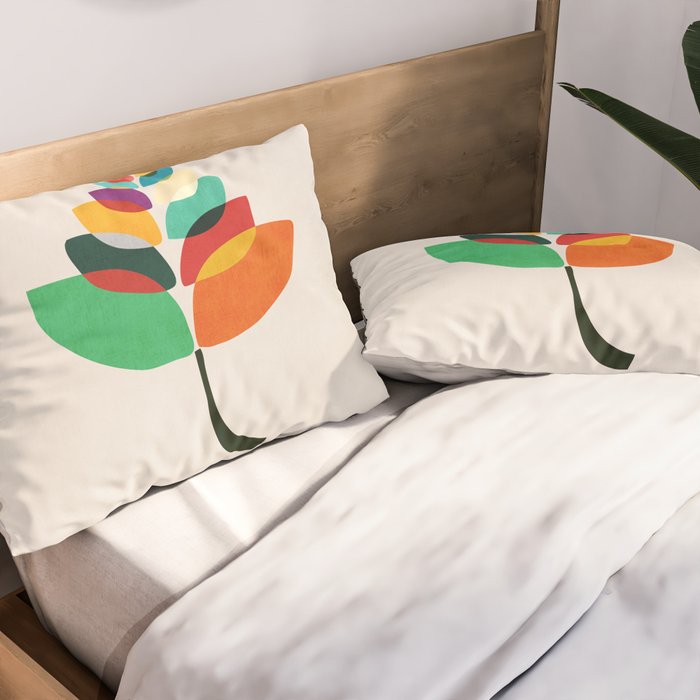 Lotus flower Pillow Sham Gallery Image 2