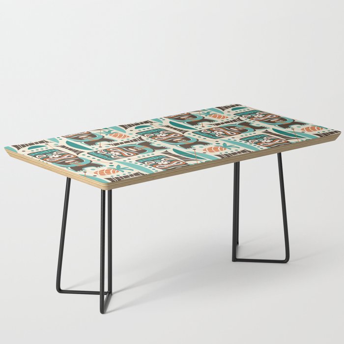 Tiki Hut Cream Aqua Coffee Table Gallery Image 1