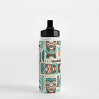 Tiki Hut Cream Aqua Water Bottle Gallery Image 2
