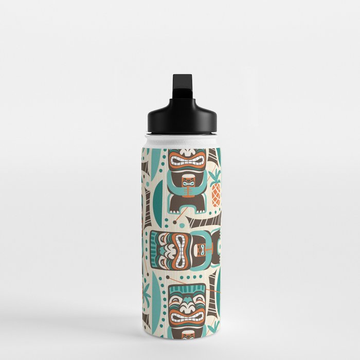 Tiki Hut Cream Aqua Water Bottle Gallery Image 3