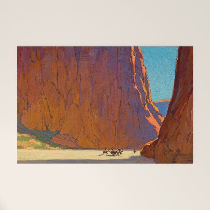 âSunset Canyon de Chellyâ by Edgar Payne Welcome Mat Gallery Image 1