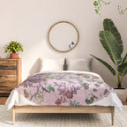 Bird menagerie mauve Comforter Gallery Image 3