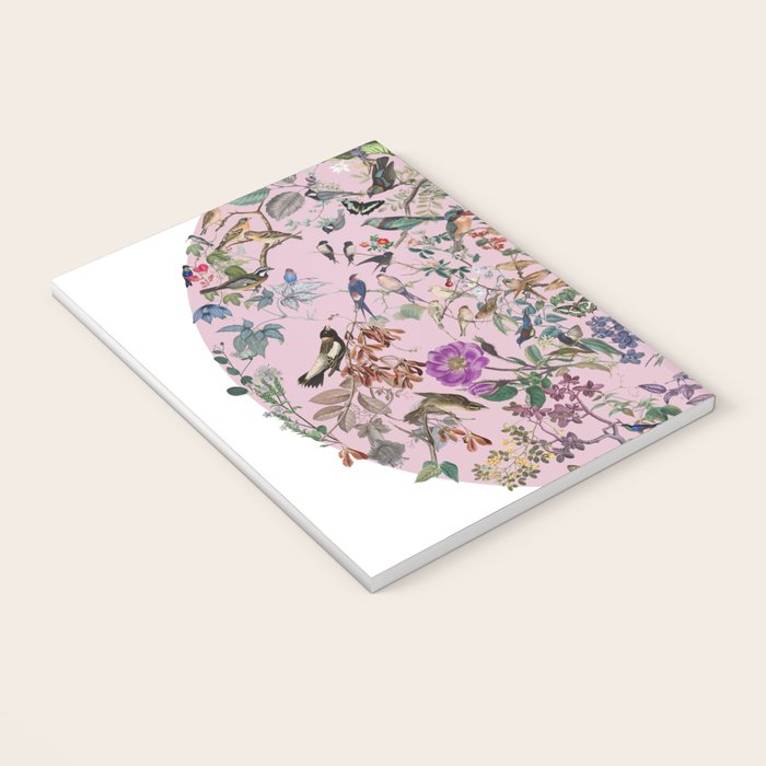 Bird menagerie mauve Notebook Gallery Image 3