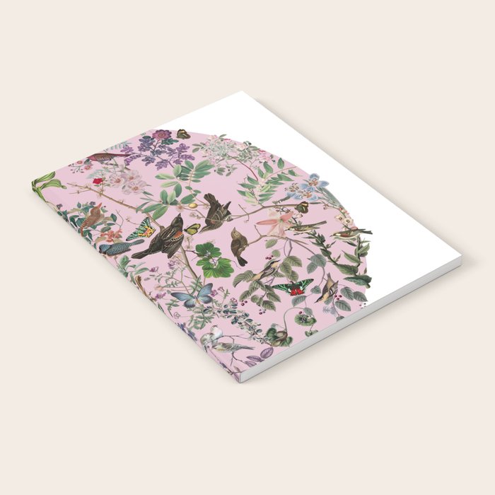Bird menagerie mauve Notebook Gallery Image 1